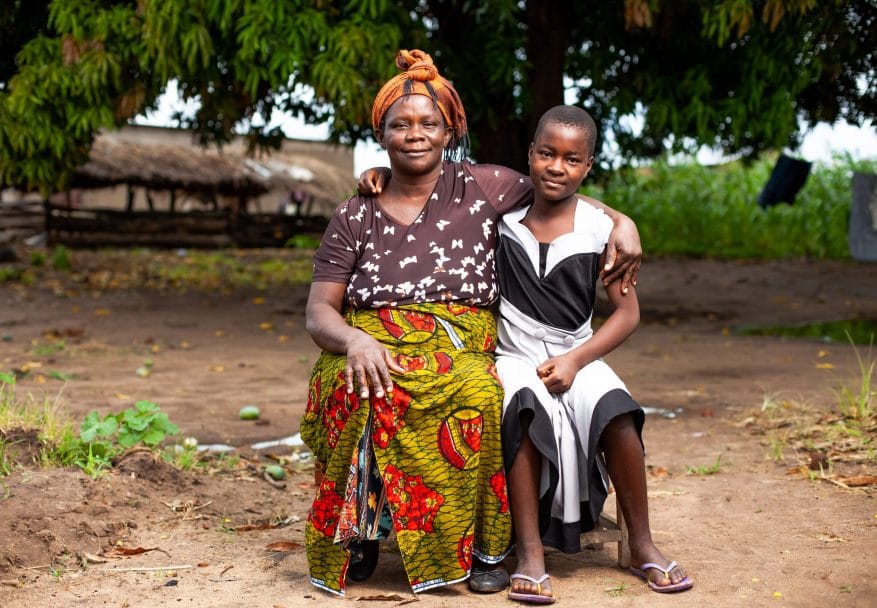 Mary Banda and her daughter Sophia
