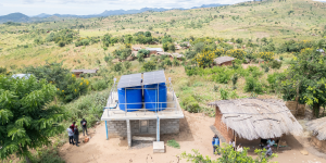The Mtungwi water system, pictured from the air